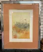 HARRY MCARDLE - 1980 BRUNDELL POPPIES FRAMED PRINT