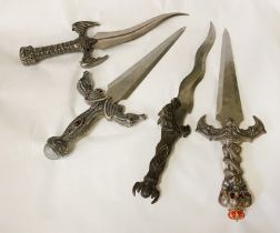 FOUR FANTASY ''CONAN'' DAGGERS