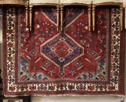 FINE SOUTH WEST PERSIAN AFSHAR RUG 238CMS X 170CMS