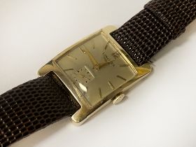 14CT GOLD LONGINES GENTS WATCH - WORKING