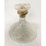 HM SILVER COLLARED DECANTER