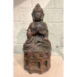 BRONZE CHINESE FIGURE - 30 CMS (H)