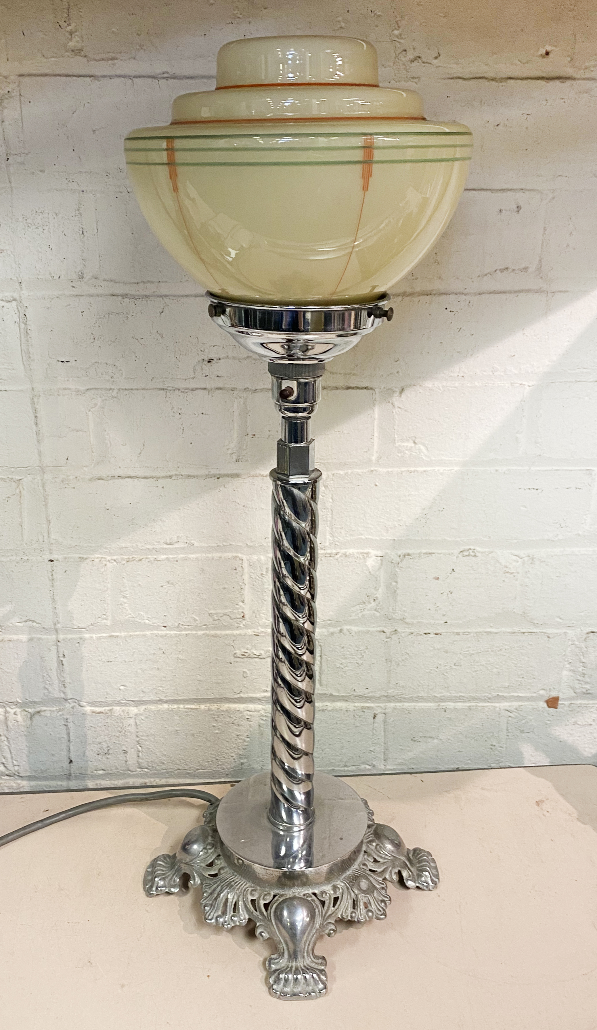 ART DECO TABLE LAMP - 58 CMS (H)