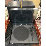 SYSTEMDEK RECORD PLAYER & PAIR OF ROTEL SPEAKERS