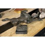 PARISIAN ABSTRACT BRONZE HORSE - 49 CMS (L)