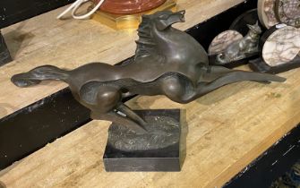 PARISIAN ABSTRACT BRONZE HORSE - 49 CMS (L)