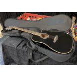 TANGLEWOOD ELECTRO-ACOUSTIC GUITAR IN SOFT CASE