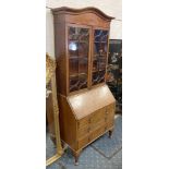 INLAID BUREAU BOOKCASE