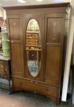 INLAID EDWARDIAN WARDROBE