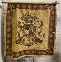 BELGIAN HAND WOVEN TAPESTRY WALL HANGING 130CMS SQ