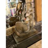 RAYMONDO BRONZE ABSTRACT FEMALE FIGURE - 31 CMS (H)