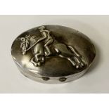 HM SILVER HORSE TRINKET BOX