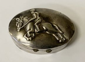 HM SILVER HORSE TRINKET BOX