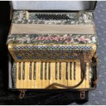 CARSINI ACCORDION WITH MOTHER OF PEARL INLAY