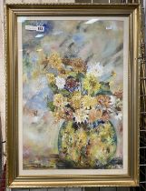 GILT FRAMED OIL PAINTING - STILL LIFE - 76 X 56 CMS