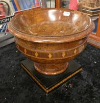 EARLY INLAID BOWL - 20 CMS (H) - 25 CMS (D)