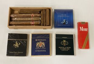 COLLECTION OF CIGARS TO INCLUDE KING EDWARDS, JOHN PLAYERS SPECIAL, ROTHMANS ETC