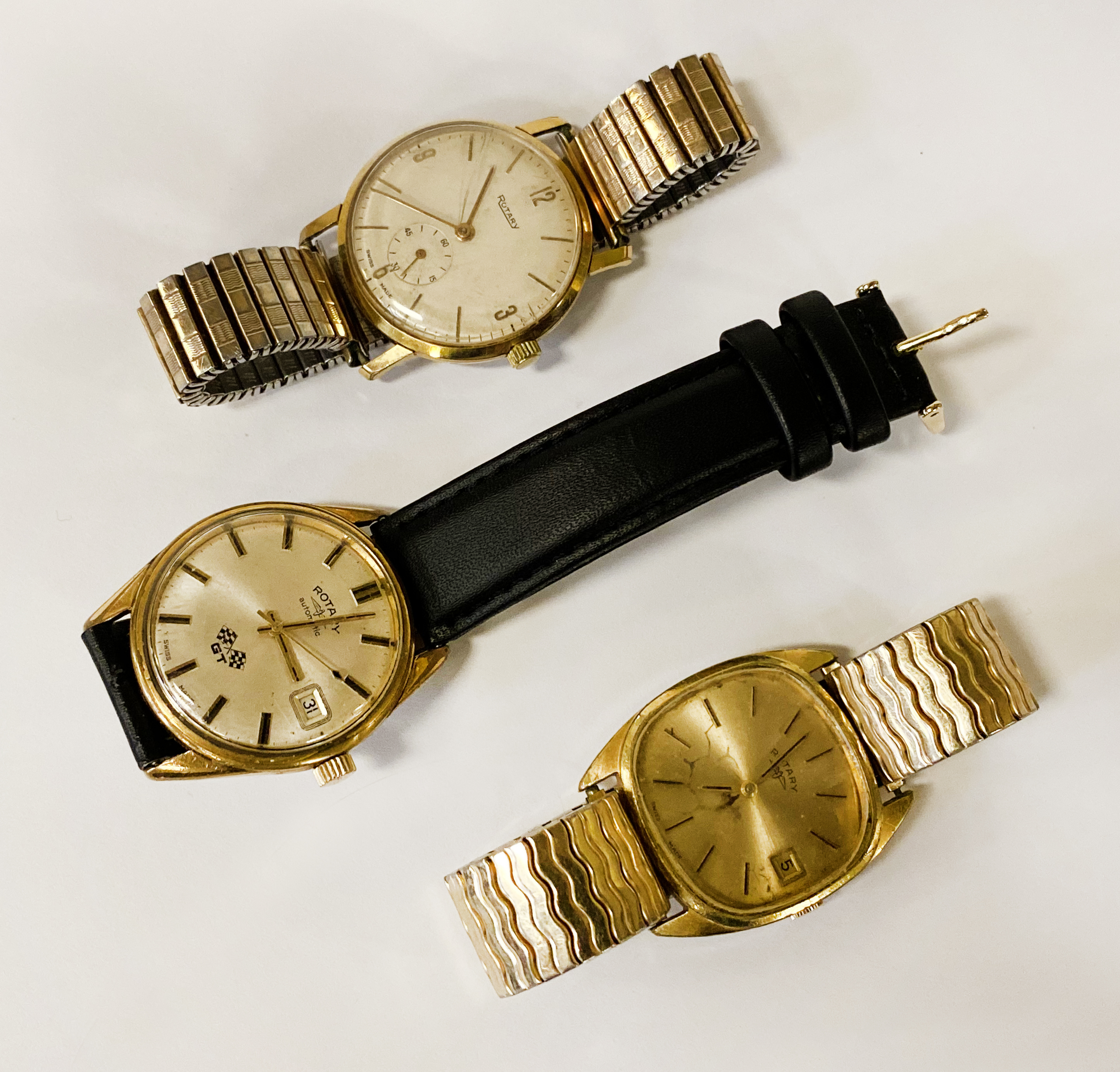 3 ROTARY GENTS WATCHES