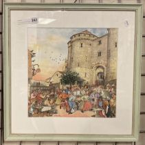 JEAN-PIERRE DERUELLES ORIGINAL WITH CERTIFICATE 34.5CMS (H) X 34CMS (W) APPROX PIC ONLY