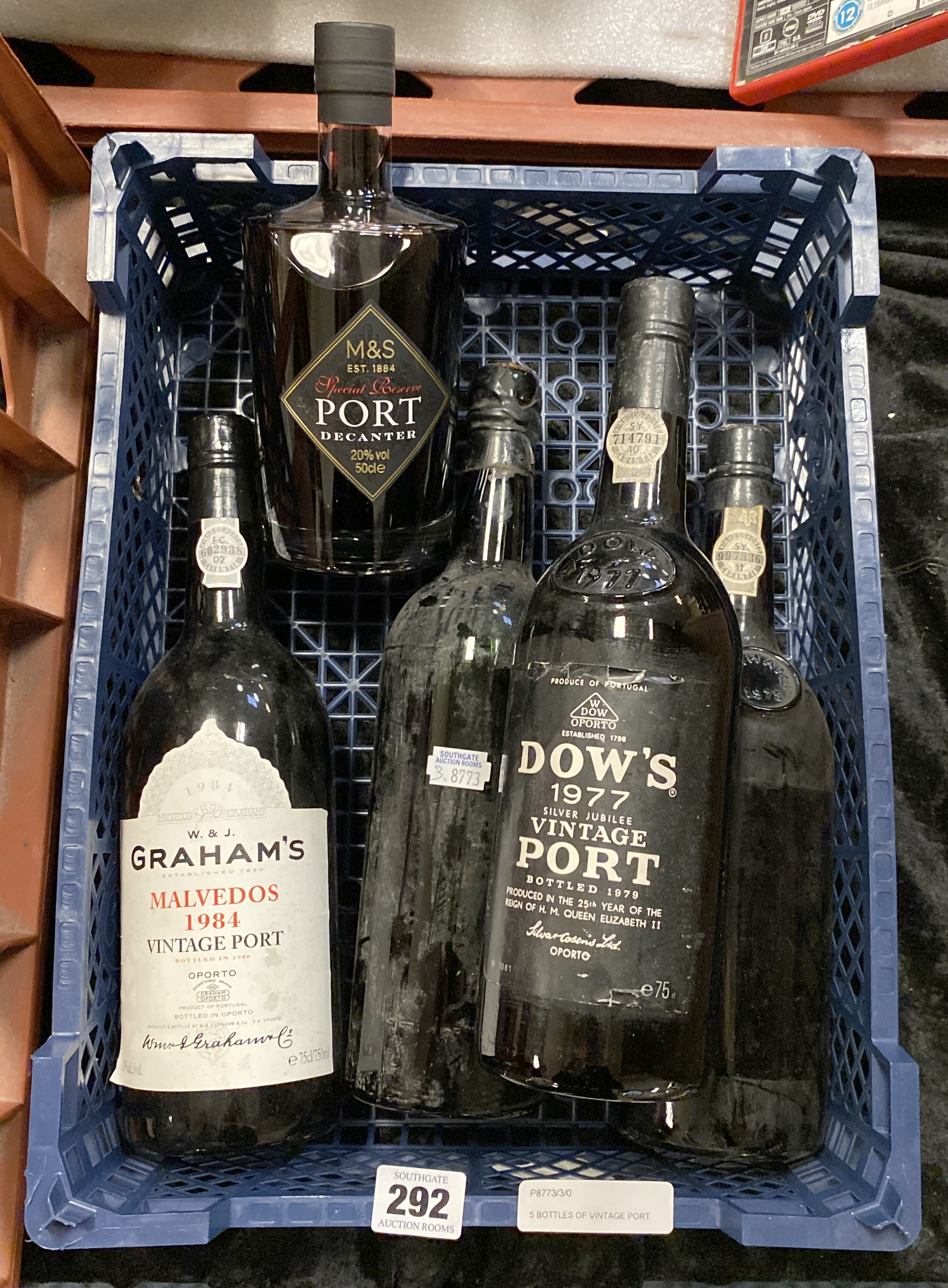 5 BOTTLES OF VINTAGE PORT