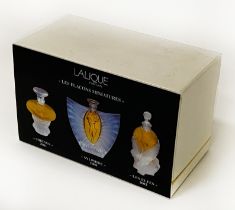 LALIQUE PERFUME BOTTLE SET IN BOX