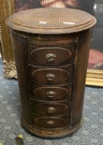 CYLINDRICAL CHEST OF DRAWERS