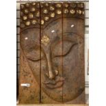 3 PANEL BUDDHA WALL HANGING