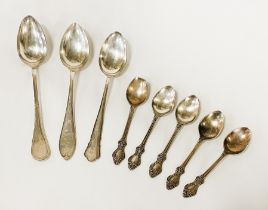 THREE SILVER SPOONS & OTHERS