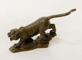 SIGNED BRONZE TIGER - 8CMS (H) APPROX