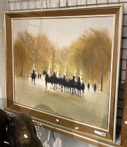 FRAMED OIL SIGNED KLITZ 78CMS (H) X 90CMS (W) INNER FRAME APPROX