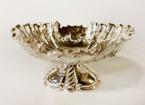 MAPPIN & WEBB SILVER COMPORT 5 IMP OZS APPROX - LONDON CIRCA 1900 - 7CMS (H) APPROX