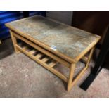 TILE TOP COFFEE TABLE