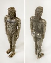 SILVER WEIGHTED GREEK FIGURE - 15CMS (H) APPROX