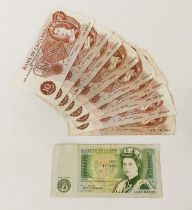 COLLECTION OF 10 SHILLING BANK NOTES
