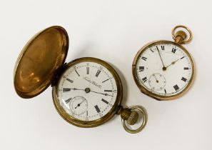 9CT GOLD POCKET WATCH A/F WITH ANOTHER POCKET WATCH