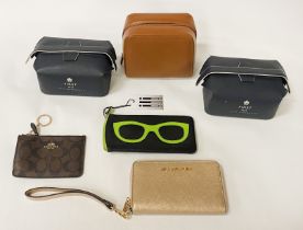 COLLECTION OF DESIGNER WALLETS & TOILETRY BAGS TO INCLUDE ANYA HINDMARCH, MICHAEL KORS & COACH