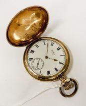 WALTHAM GOLD PLATED POCKET WATCH - WORKING