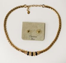 CHRISTIAN DIOR NECKLACE & EARRINGS