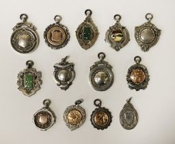 COLLECTION OF SNOOKER/BILLIARD MEDALLIONS IN SILVER & GOLD - 4 IMP OZS APPROX