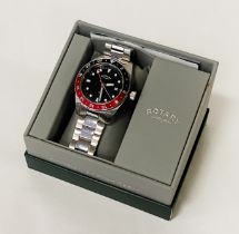 GENTS ROTARY GMT WATCH - BOXED
