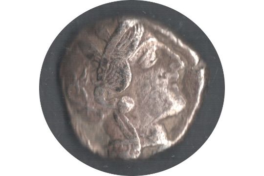 TETRADRACHM - OWL STANDING RIGHT 420BC - 330BC A/F - Image 2 of 2