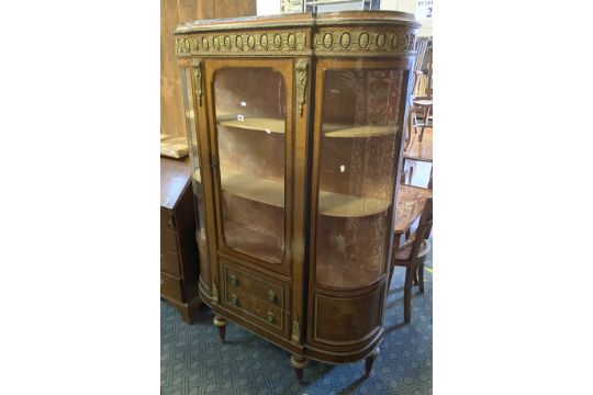 FRENCH DISPLAY CABINET WITH DRAWERS