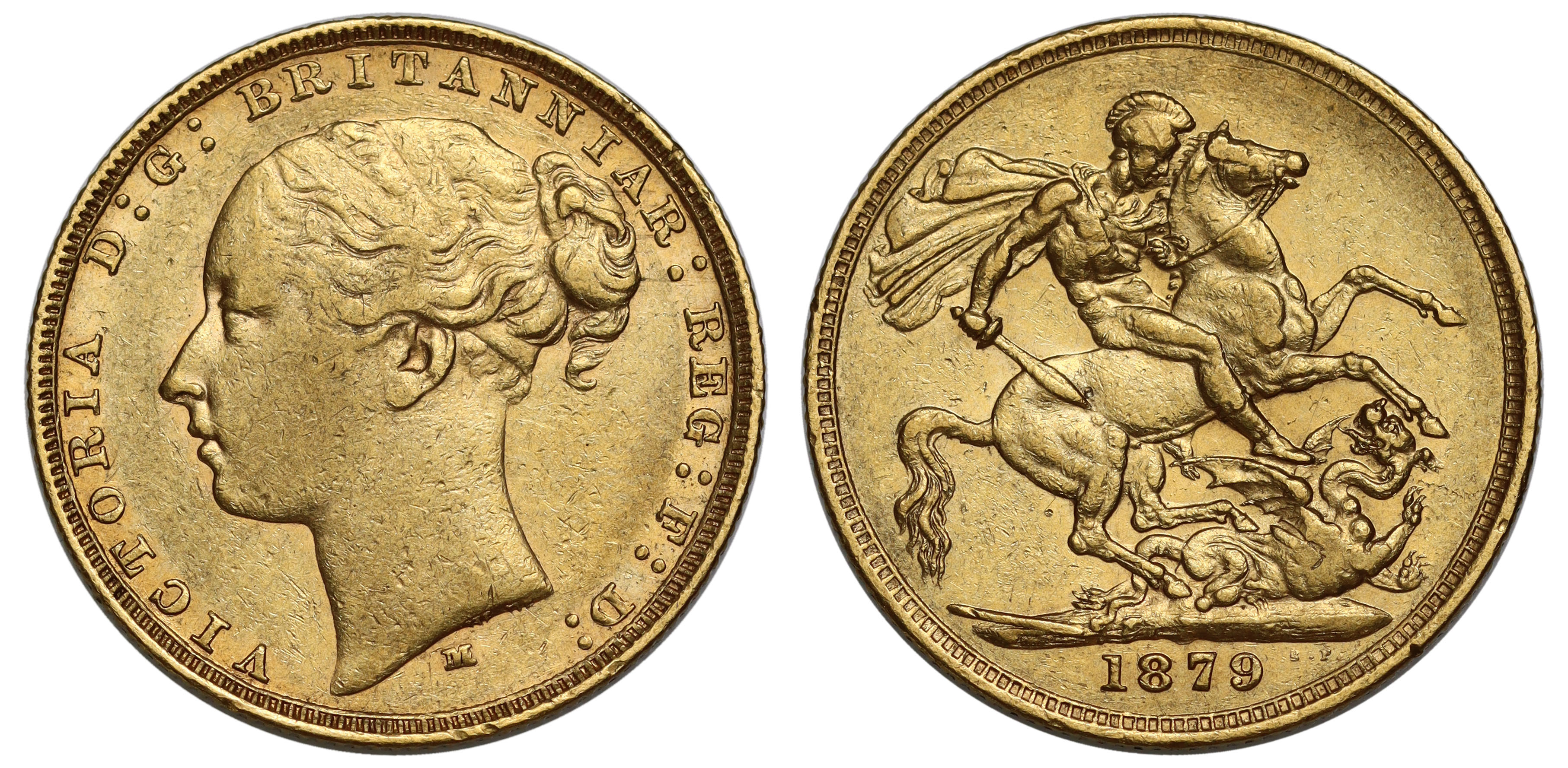 g Australia, Victoria (1837-1901), gold Sovereign, 1879, Melbourne mint, third young head left, W.W.