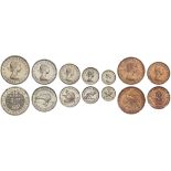 New Zealand, Elizabeth II (1952-2022), cupro-nickel prooflike 7-coin Set, 1965, consisting of