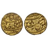 Rohilkhand, temp. Najib ad-Dawla (d. 1770), gold Mohur in the name of Shah Alam II (AH 1174-1221 /