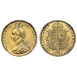 g Victoria (1837-1901), gold Half Sovereign, 1887, Jubilee bust left, J.E.B. on truncation for