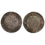 Edward VI (1547-53), fine silver Crown, 1553, the 3 in date struck over 2, armoured King with