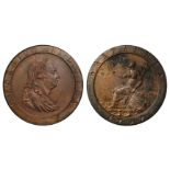 George III (1760-1820), Copper Penny, 1797, laureate and draped bust right, ten leaf wreath,