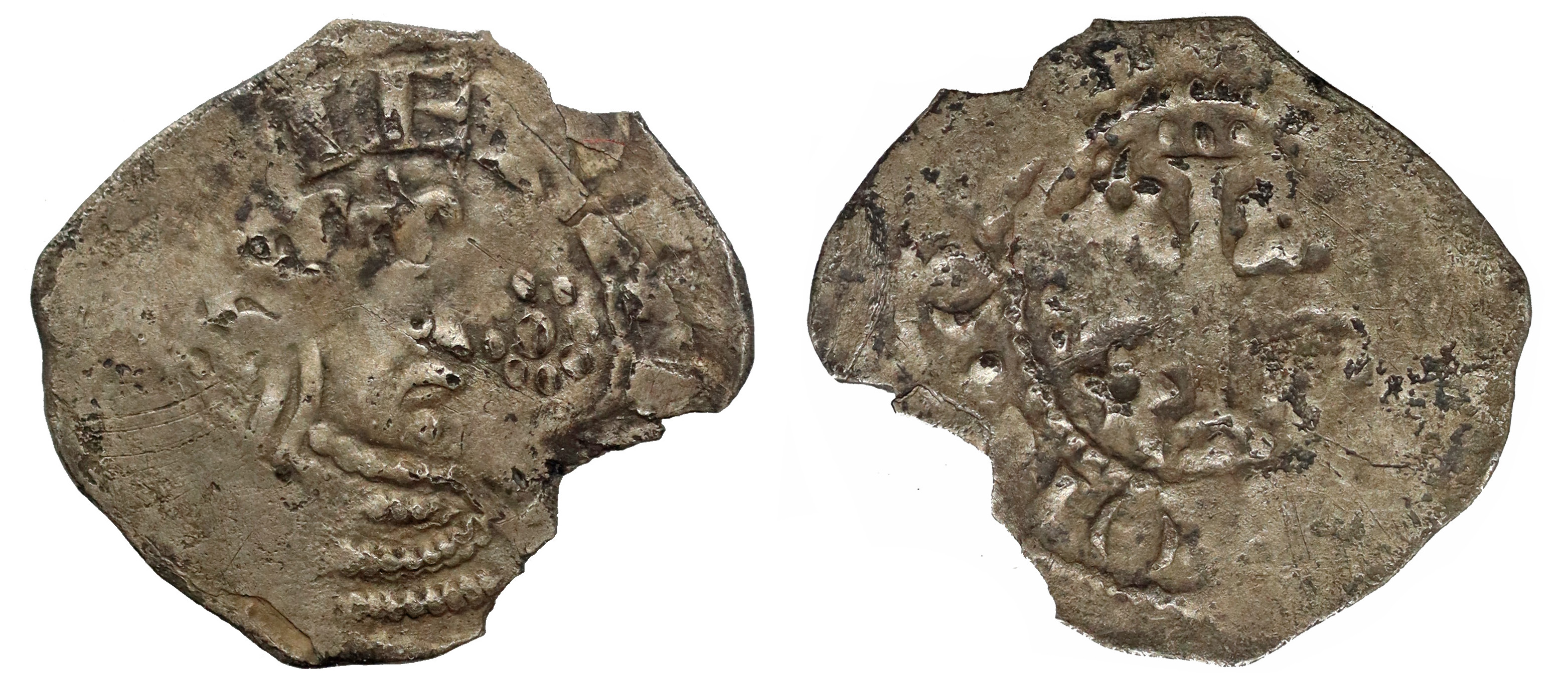 † Stephen (1135-54), silver Penny, local and irregular issues of the Civil War, southern variant,