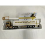 WSI Scania Streamline Topline 6x2 & Reefer Trailer Golden Griffin - Bedworth Haulage - VGC - Box wor